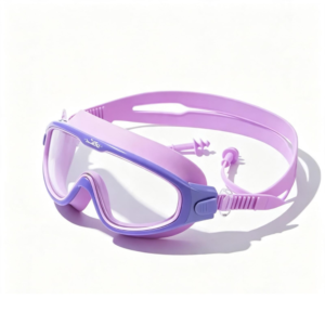 Óculos de Natação Infantil Tipo Máscara Lilás e Roxo