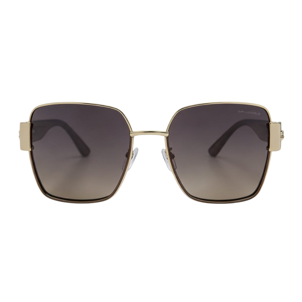 Óculos de Sol Quadrado Dourado — Karl Lagerfeld