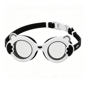 Óculos de Natação Infantil Panda – Branco e Preto