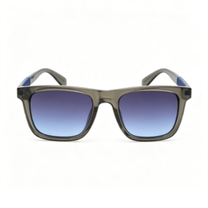 Óculos de Sol Quadrado Cinza com Detalhe Azul — FILA SF8497