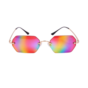 Óculos de Sol Sem Aro Lentes Arco-Íris
