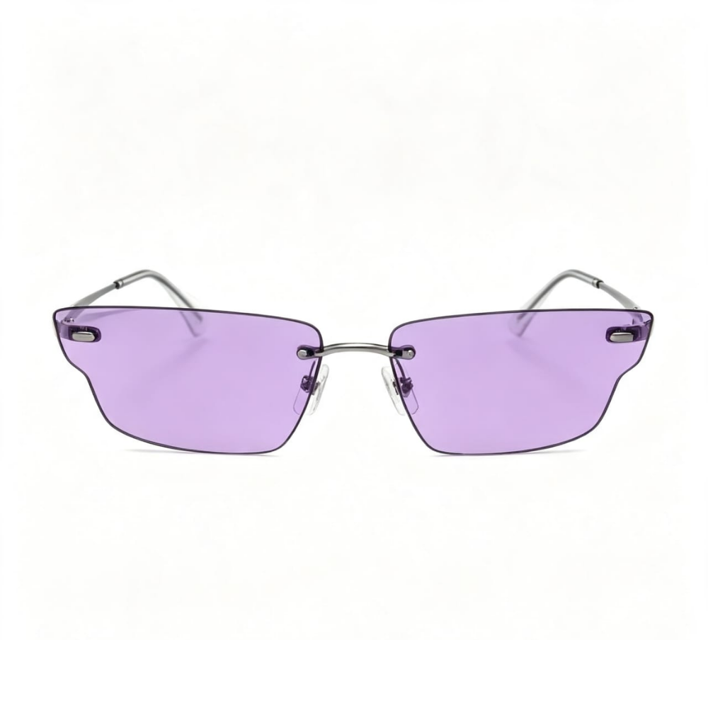 Óculos de Sol Sem Aro Roxo — Ray-Ban RB3731 Anh