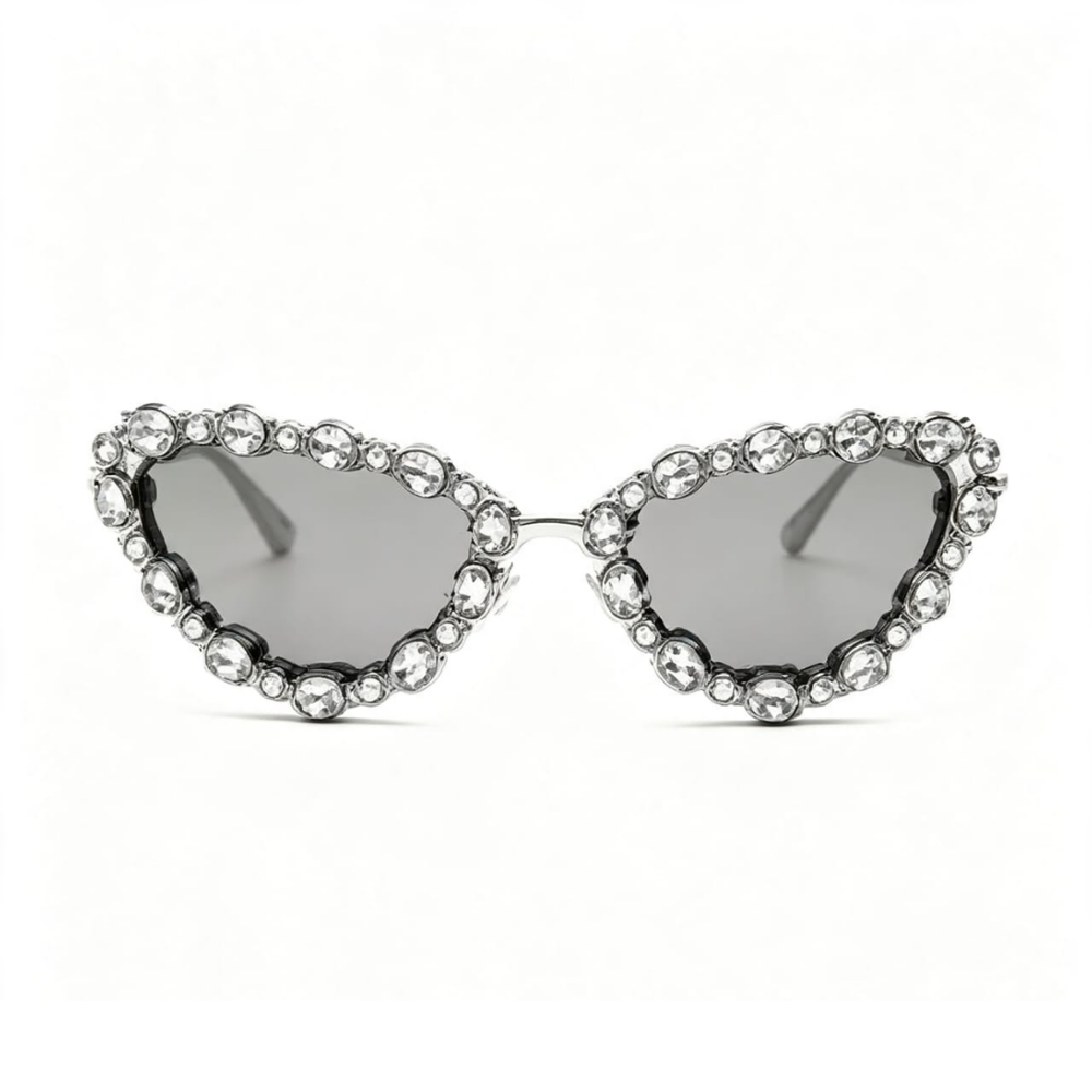 Óculos de Sol Coração com Strass