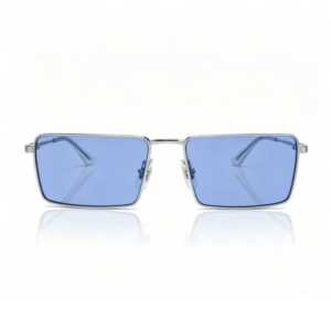 Óculos de Sol Retangular Azul — Ray-Ban RB3741