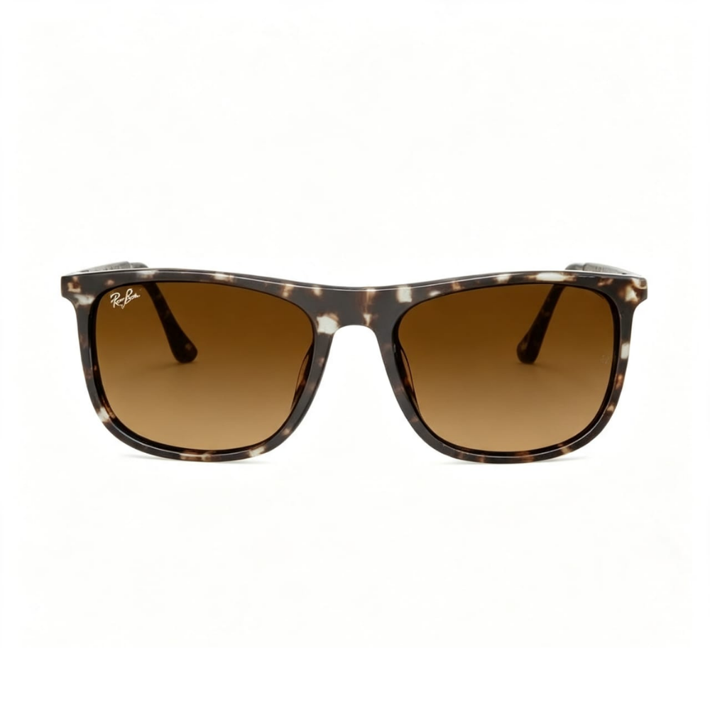 Óculos de Sol Retangular Tartaruga — Ray-Ban RB4344
