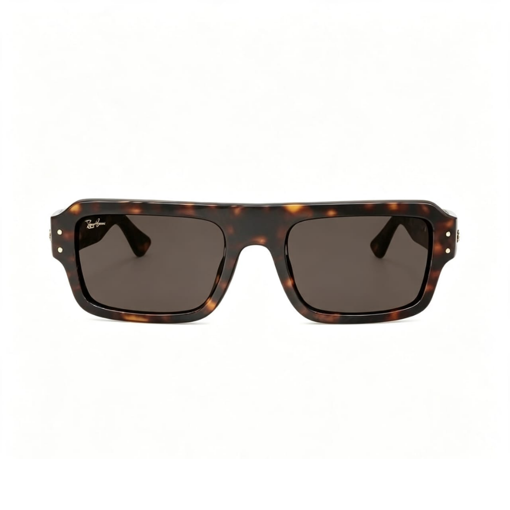 Óculos de Sol Retangular Grosso Tartaruga — Ray-Ban RB2225