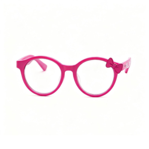 Óculos Infantil Redondo Marie Rosa com Laço 3D Disney