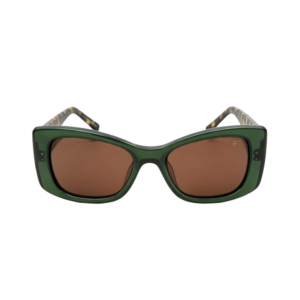 Óculos de Sol Gatinho Verde com Hastes Tartaruga