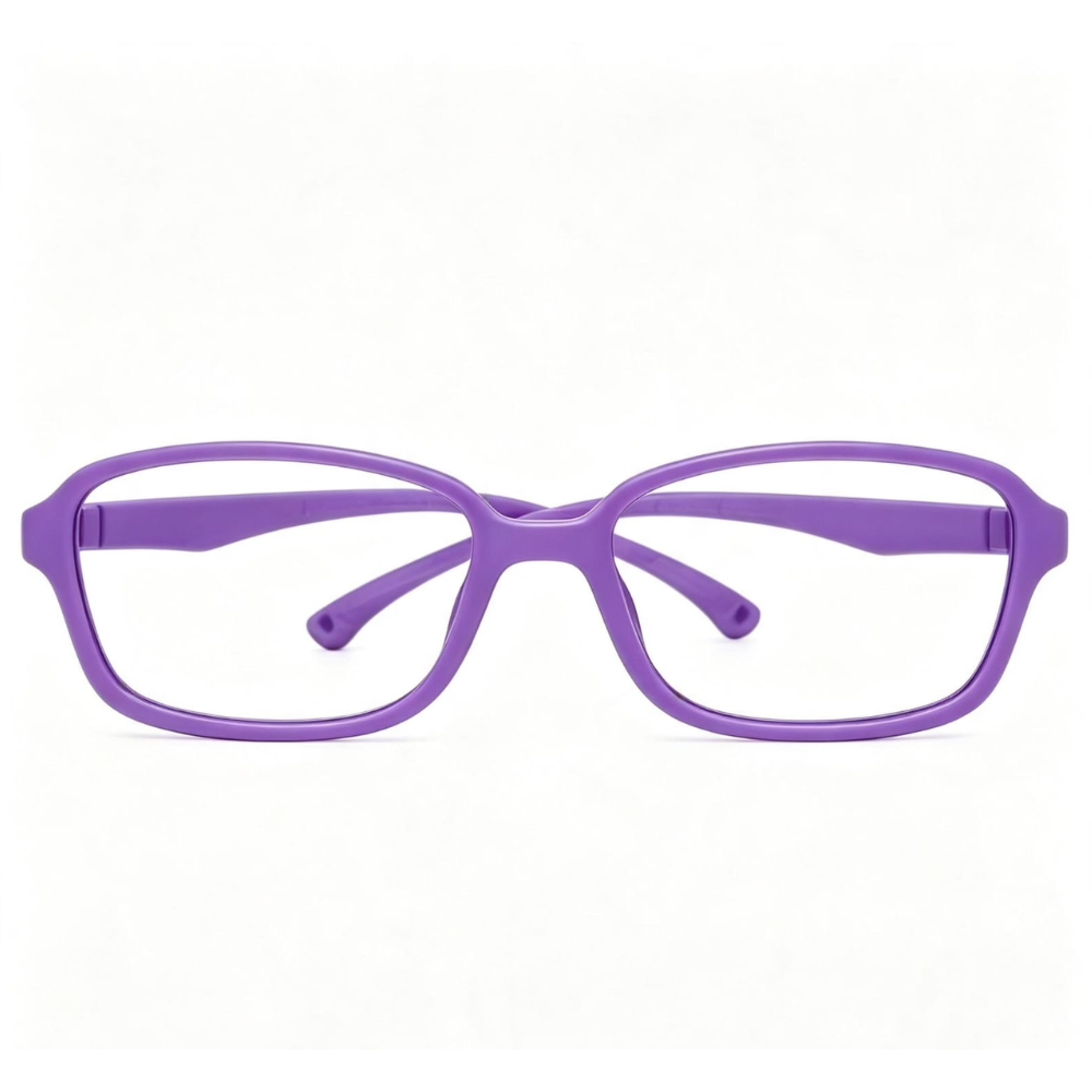 Óculos Infantil Retangular Roxo-Lavanda em TR90