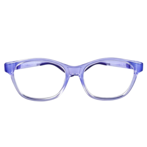 Óculos infantil Retangular Suave Lilás Transparente